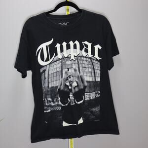 2Pac Tupac Shakur‎ Graphic T-Shirt Black Size M